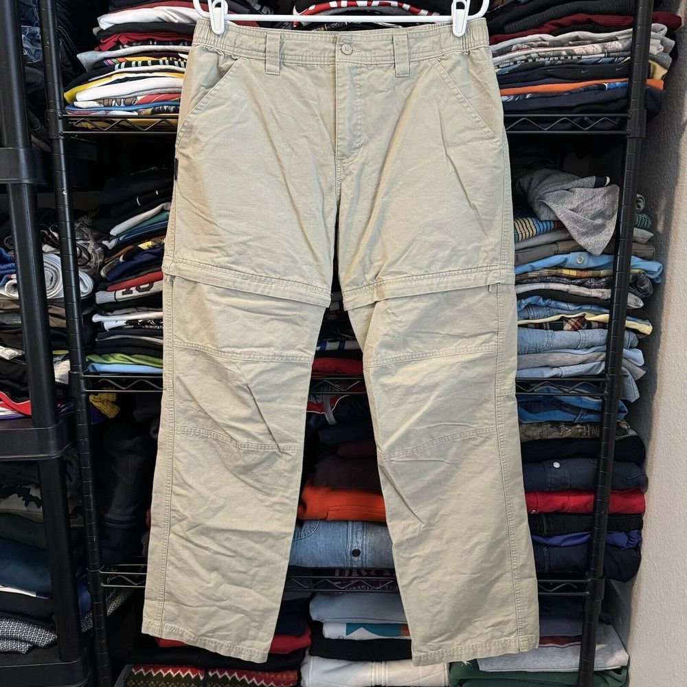 Y2K Quechua Convertible Pants Men‎ 33x31 Zip Off Shorts Gorpcore Outdoors Skater